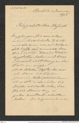 Nachlass Franz Steindachner, Brief und Beilage (Rechnung) von Gustav Schneider (junior) an Franz Steindachner (03.01.1905), Inv.Nr. 462.06, Seite 3